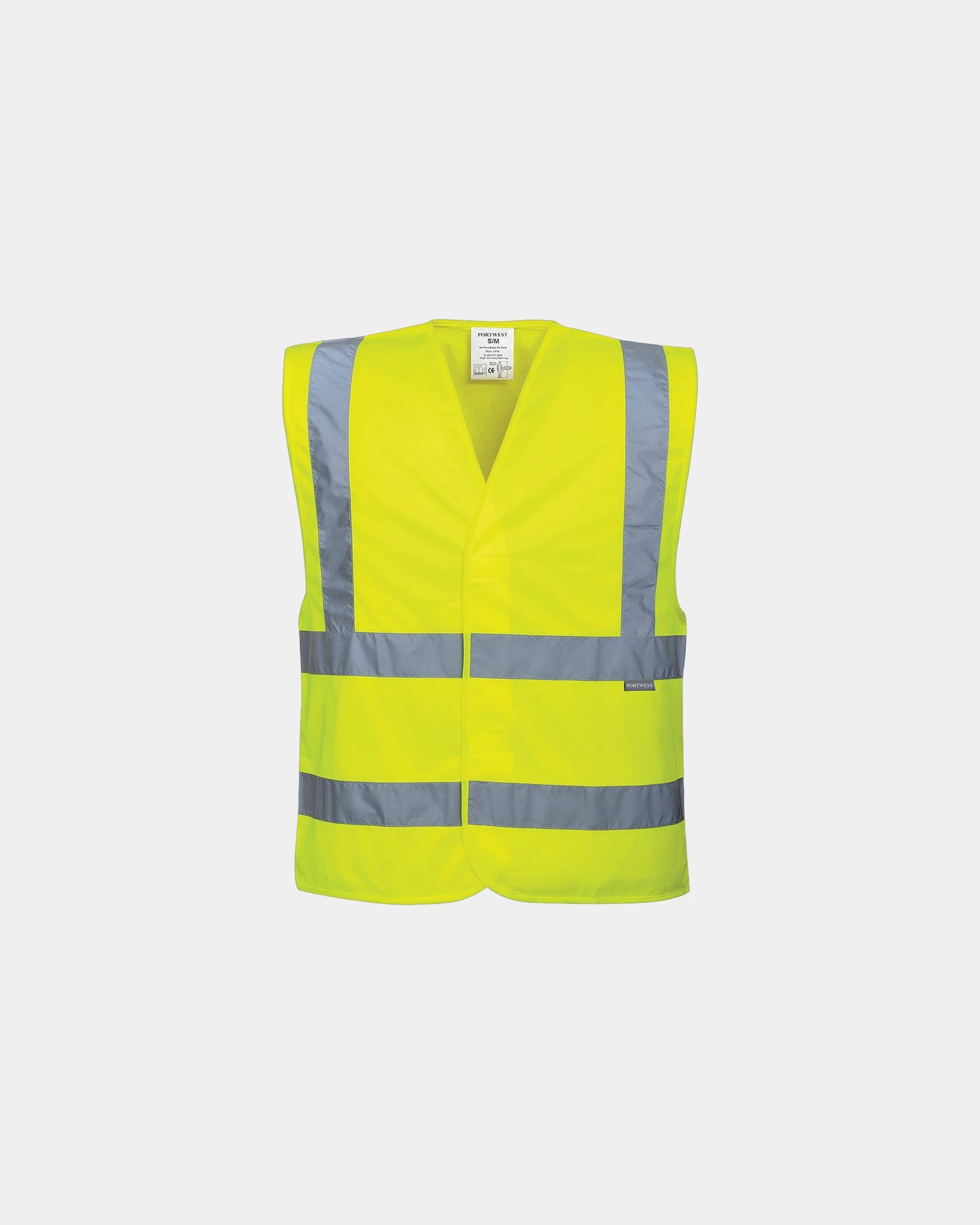 Gilet alta visibilità certificato EN ISO da personalizzare - Giallo